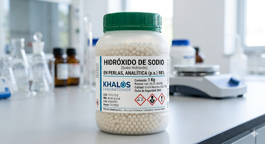 Sodio hidróxido en perlas EPR