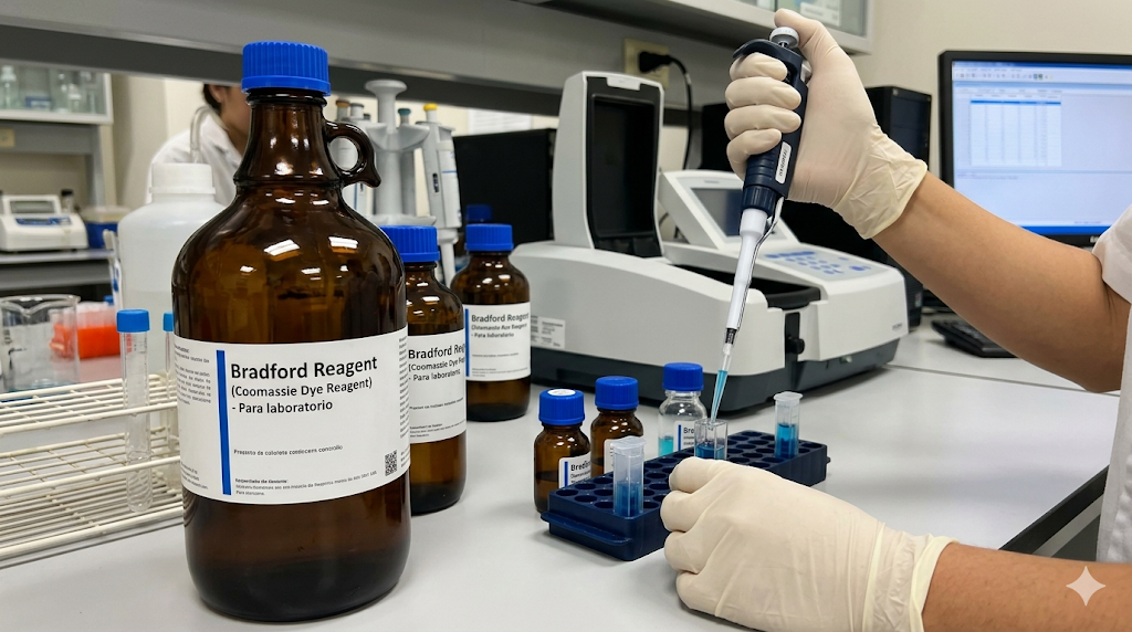 Bradford reagent (Coomassie dye reagent)